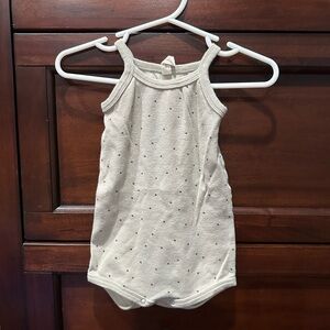 Quincy Mae Cream Dot Bodysuit